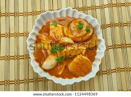Paneer Do Pyaza - Punjabi style semi dry curry recipe.