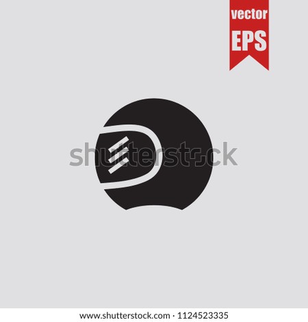 Sports helmet icon in trendy isolated on grey background.Vector illustration.