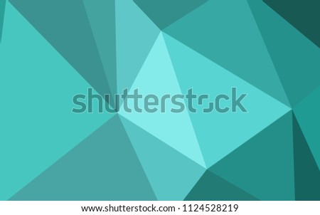 Light Green vector abstract mosaic pattern. A sample with polygonal shapes. New template for your brand book.
