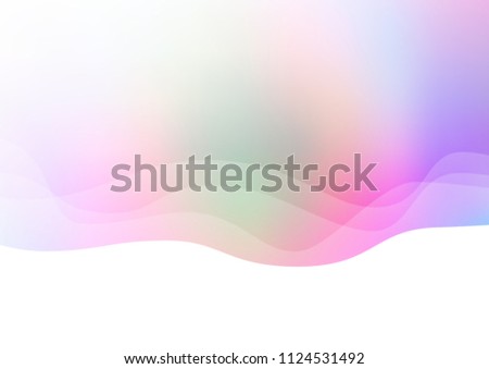 Light Multicolor, Rainbow vector background with bubble shapes. A vague circumflex abstract illustration with gradient. Marble style for your business design.