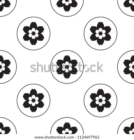 flower icon. Element of flower icons for mobile concept and web apps. Pattern repeat seamless flower icon can be used for web and mobile apps on white background