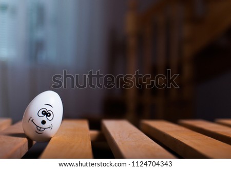funny eggs with faces