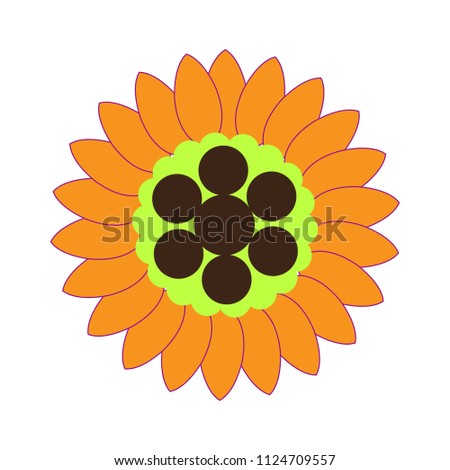 Isolated flower icon