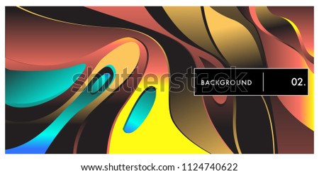 	
Liquid color background design. Fluid gradient shapes composition. Futuristic design posters. Eps10 vector.