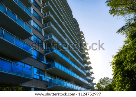 Toronto apartment building complex in midtown