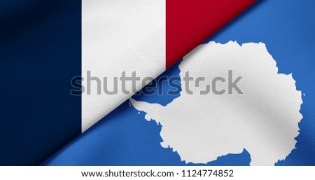 Flag of France and Antarctica