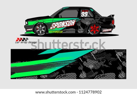 abstract background design vector for car decal and vehicle vinyl wrap