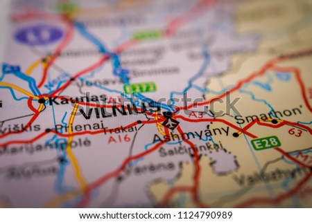 Vilnius on the map