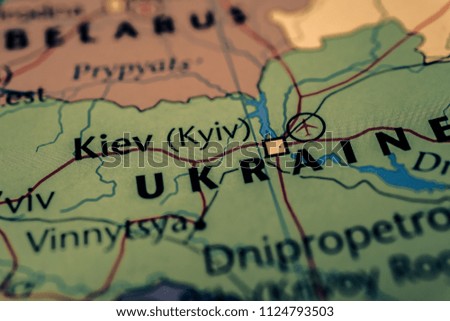 Ukraine map background