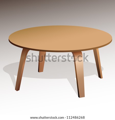 Vector coffee table Royalty-Free Stock Photo #112486268