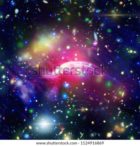 Galaxy and stardust. The elements of this image furnished by NASA.
