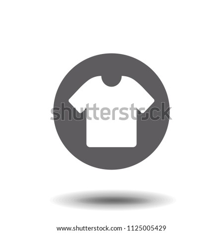 T-shirt Icon Vector. Simple flat symbol. Perfect Black pictogram illustration on white background.