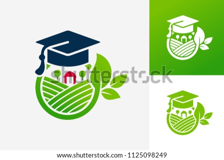 Agriculture Study Logo Template Design Vector, Emblem, Design Concept, Creative Symbol, Icon
