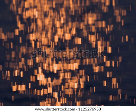Unique illuminated glowing lights isolated blurred background photograph