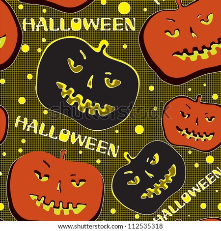 Seamless texture with pumpkins for Halloween/ Halloween