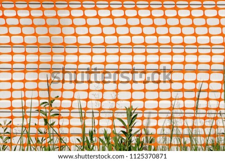 building mesh guard rail background
