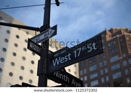 Street sign in USA