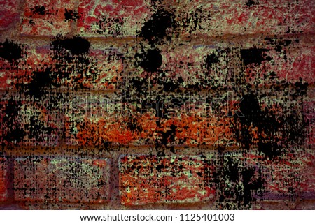 Grunge Brick wall texture, cement background for web site or mobile devices.