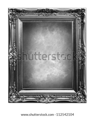 Luxury vintage frame in black and white.
