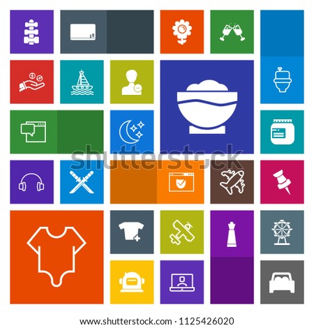 Modern, simple, colorful vector icon set with vehicle, sky, glass, website, travel, airplane, fashion, finance, night, clothes, coffee, security, boat, aircraft, equipment, jam, cute, restaurant icons