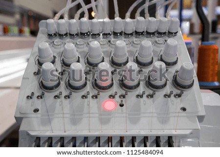 Industrial embroidery machine.For create patterns on textiles.
