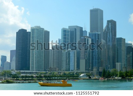chicago city and lake michigan