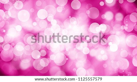 white bokeh blur background / Circle light on pink background / abstract light background