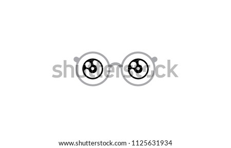 glasses logo icon vector