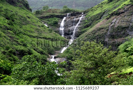 Bhivpuri waterfall, situated at Karjat district, Maharashtra, India
 Royalty-Free Stock Photo #1125689237