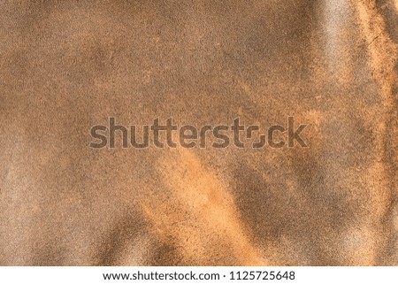 Background texture of old brown worn skin . Close up.