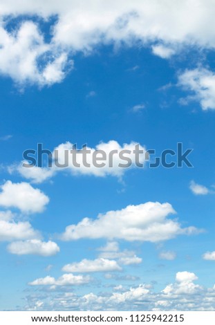 blue sky white clouds background