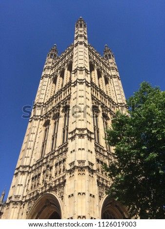 Westminster palace in London