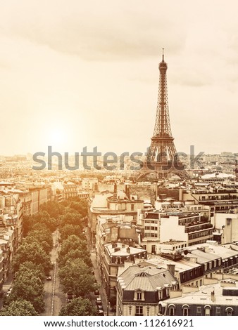 Vintage Paris Royalty-Free Stock Photo #112616921