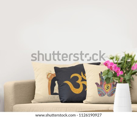 Lifestyle house decoration home couch yoga meditation