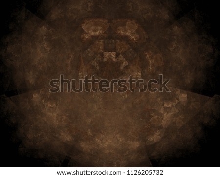 Bronze Curiosity - Abstract illustration. Features a round, symmetrical pattern.