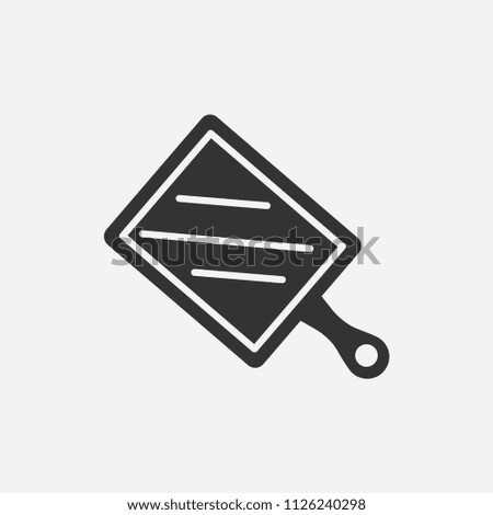 Kitchen board icon illustration,vector cut
 sign symbol