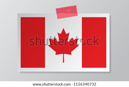 canada flag vector