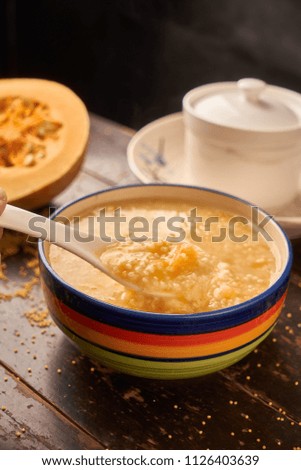 Millet pumpkin porridge