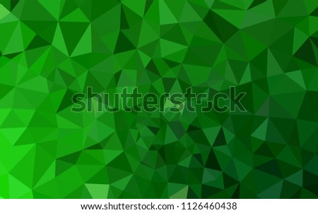Light Green vector polygon abstract background. Polygonal abstract illustration with gradient. Brand new style for your business design.