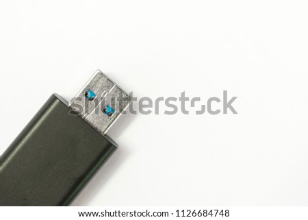 handy drive usb flash memory isolated on-the white background