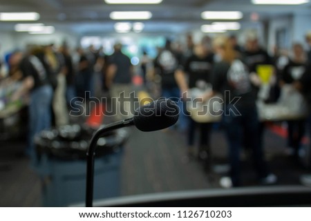 Microphone in Fundraiser