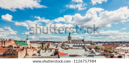 Lviv panoramic view