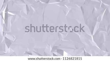 White triangles and squares alternate randomly on the surface. Vector background. Abstract mosaic.