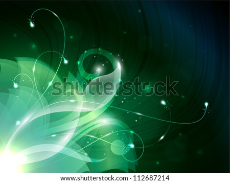 Fiery flower abstract background