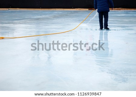 Blurred background on the topic fill the ice rink Royalty-Free Stock Photo #1126939847