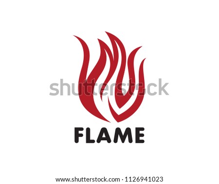 Fire flame Logo Template vector icon Oil, gas and energy logo concept
