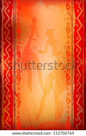 Abstract african ethnic patterns, ornaments - background