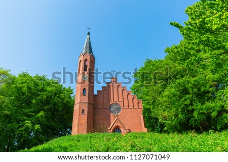picture of an old church in Sassnitz, Ruegen, Germany