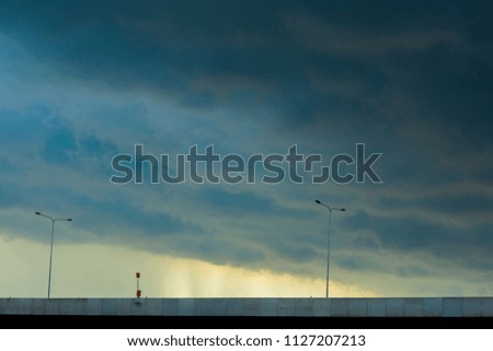 Photos of the sky after a rain cloud