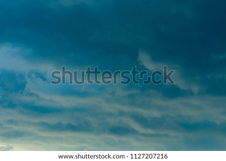Photos of the sky after a rain cloud